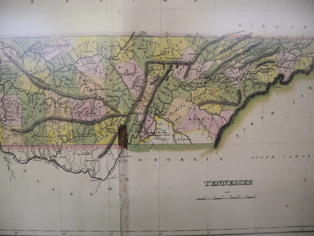 Geographical, Statistical, and historical map of Tennessee. - 2