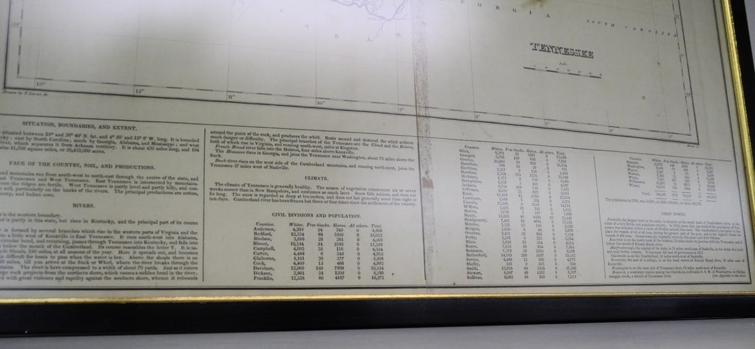 Geographical, Statistical, and historical map of Tennessee. - 3