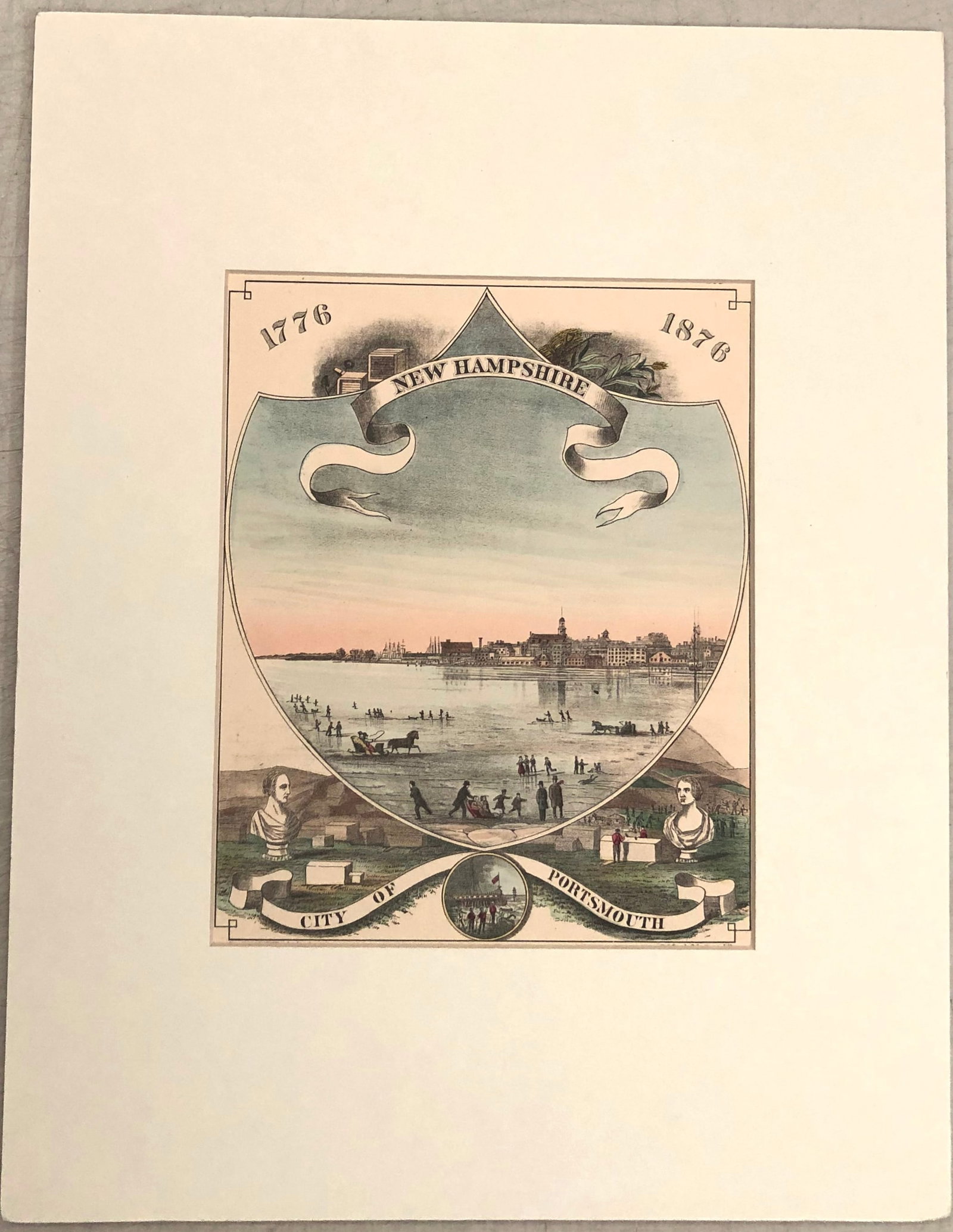 1876 Toudy View of Portsmouth, New Hampshire -- 1776 New Hampshire 1876 - City of Portsmouth (1 of 1)