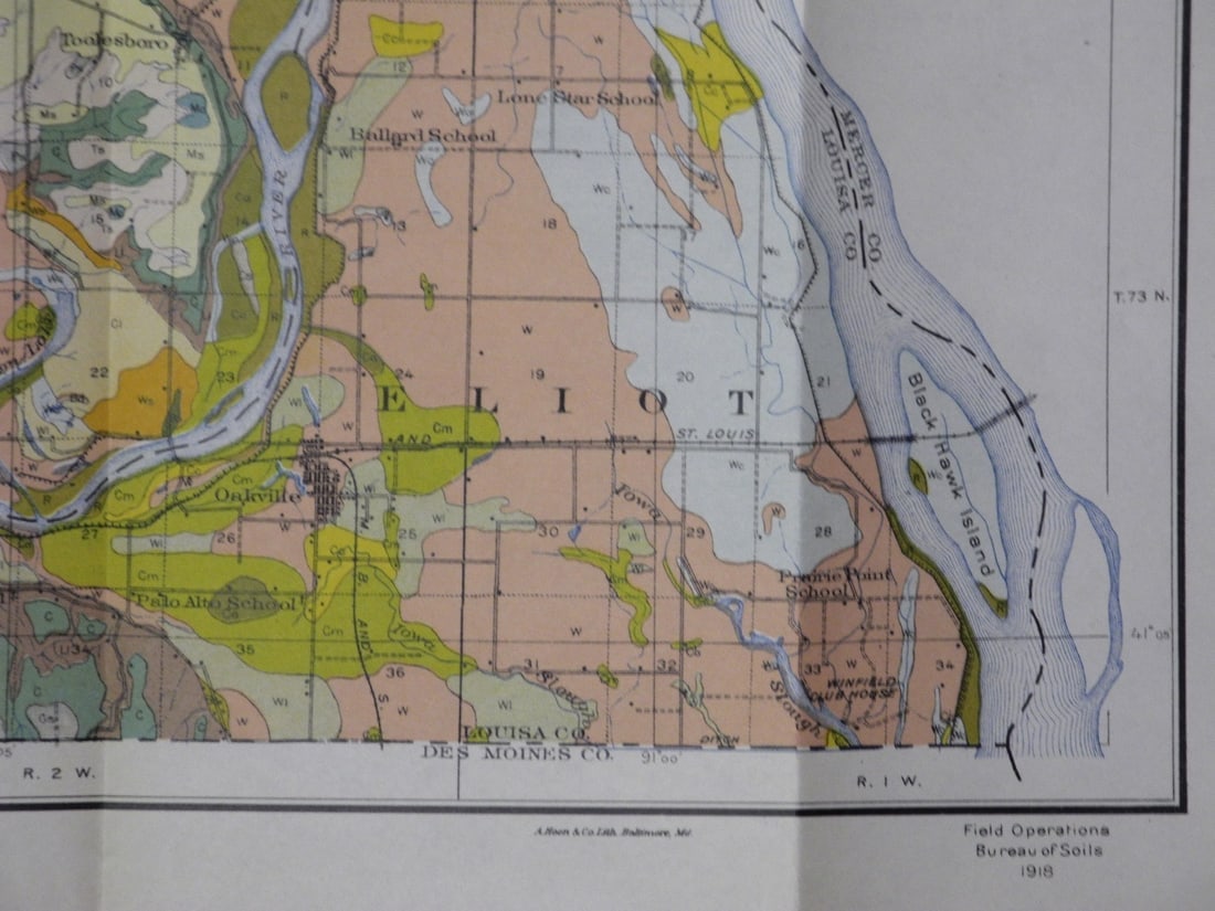 Soil Map Iowa Louisa County sheet - 3