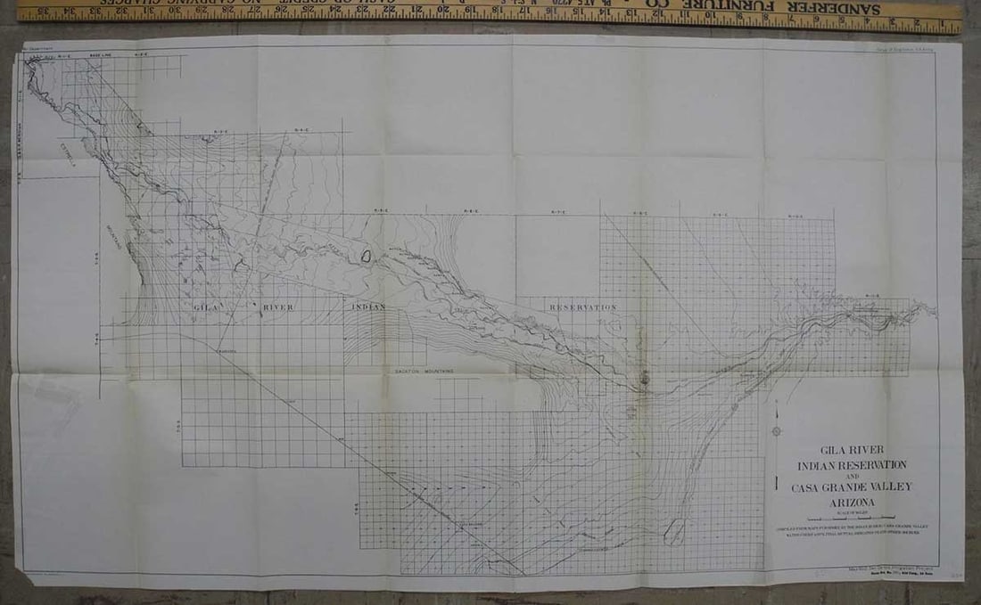 Gila River Indian Reservation and Casa Grande Valley Arizona: Publication Date:1918 Title:Gila River Indian Reservation and Casa Grande Valley Arizona,li>Cartographer:SAN CARLOS IRRIGATION PROJECT Publisher:"Compiled from maps furnished by the Indian Bureau,