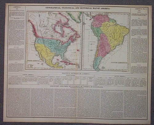 Geographical, Statistical and Historical Map of America (1 of 1)