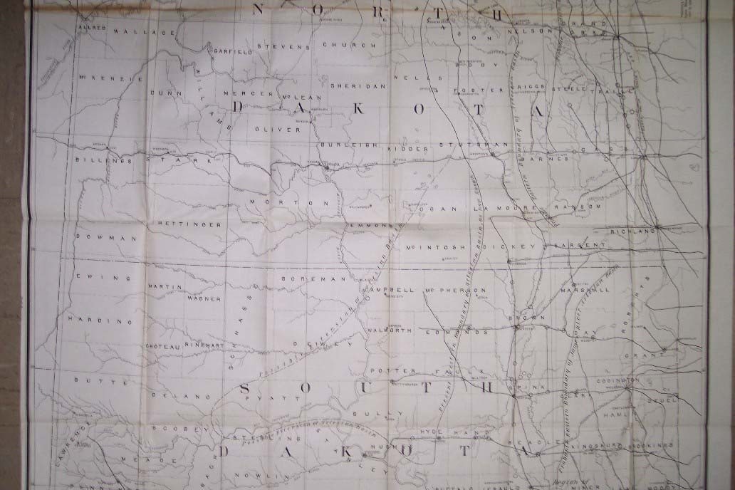 Map Accompanying Reports of the Artesian Wells Investigation [in North and South Dakota] - 4