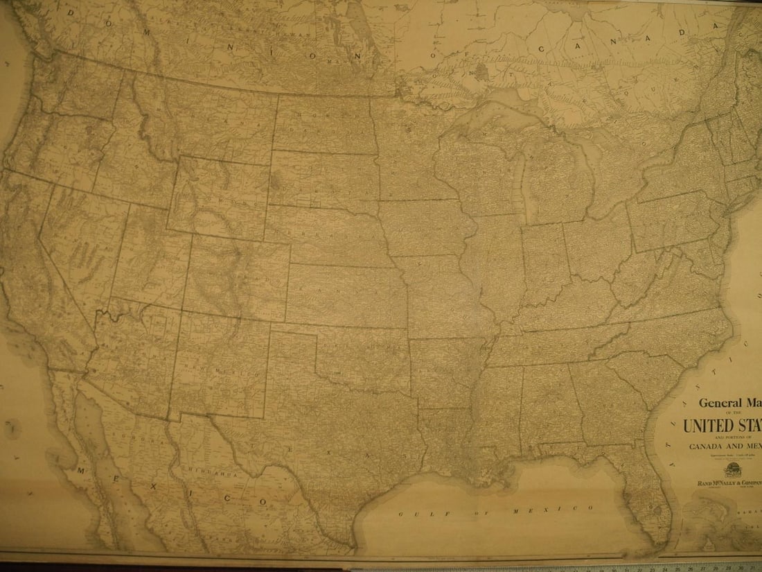 General map of the United States and portions of Canada and Mexico - 2