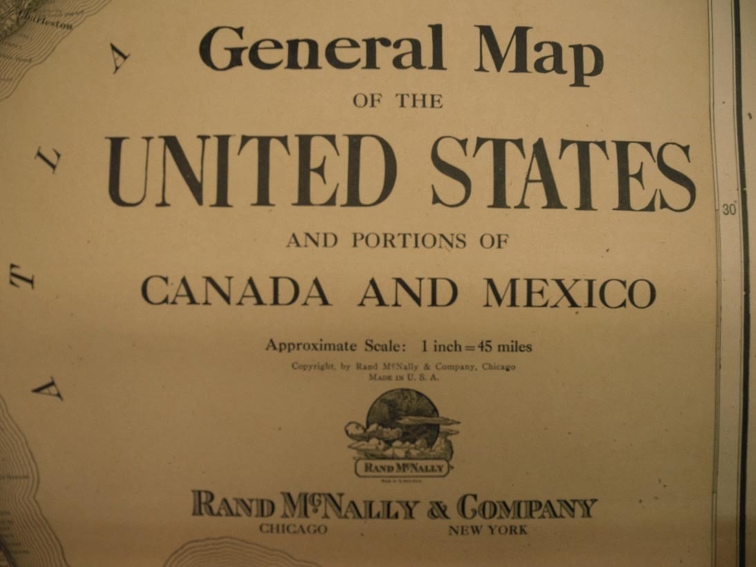General map of the United States and portions of Canada and Mexico - 3