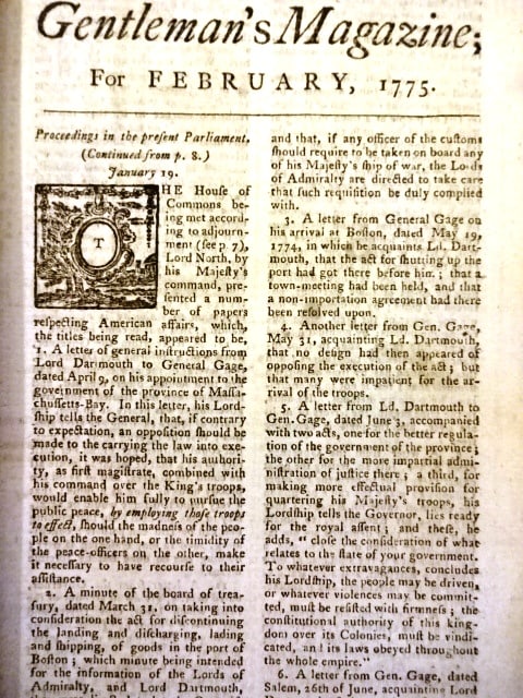 1775 Magazine Rebellion in America - 2