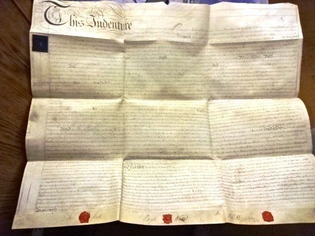1783 Large English Vellum Indenture Three Red Wax Seals (1 of 4)