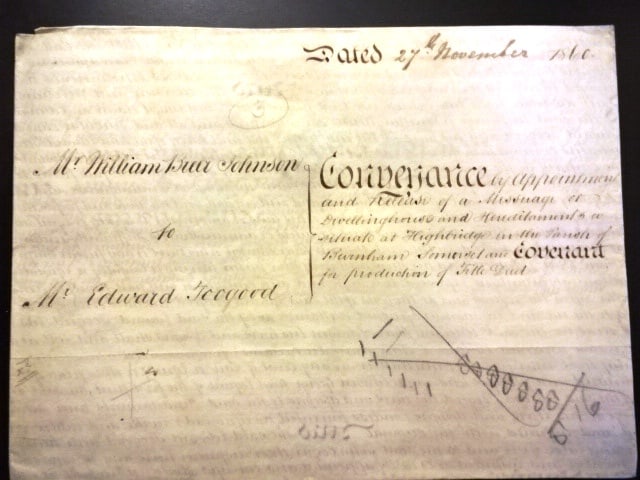1860 Large English Deed with Survey Somerset Seals - 4