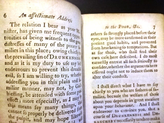 1781 Address to the Poor Sin of Drunkenness - 2