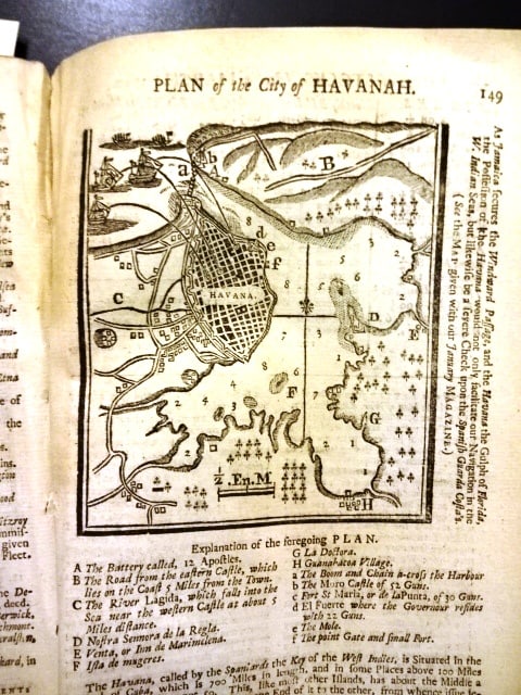 1740 Magazine Chart Havana Cuba - 2