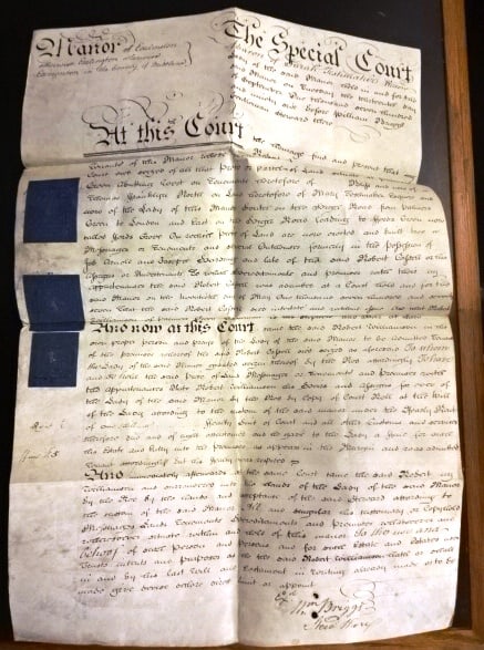 1786 Beautifully penned Enlish Vellum Manor Document: Title: 1786 Beautifully penned Enlish Vellum Manor Document Description: A beautifully penned English manor document on vellum for the Manor of Edmonton in the county of Middlesex with calligraphic