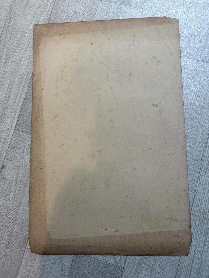 19th century Man Portrait Charcoal Drawing Antique Original - 8