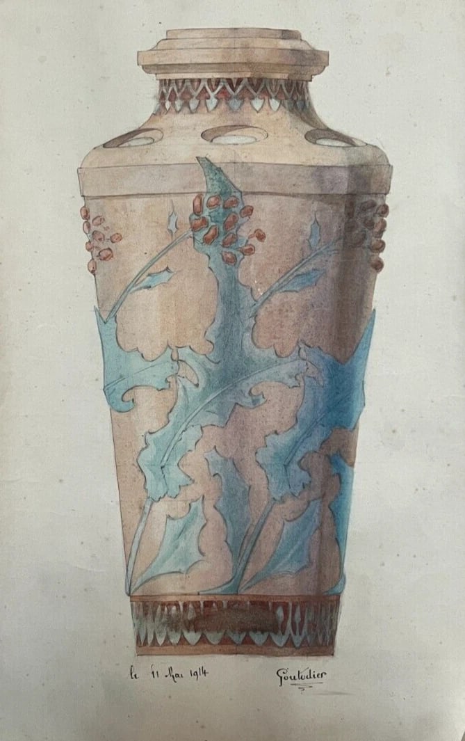 Antique Architecture Original Drawing Architecture, Vase signed: Title: Antique Architecture Original Drawing Architecture, Vase signed Description: pencil on paper 44.5 x 28.5 cm signed stains, cuts, folds We accept payment via Paypal, credit or debit card, UK and