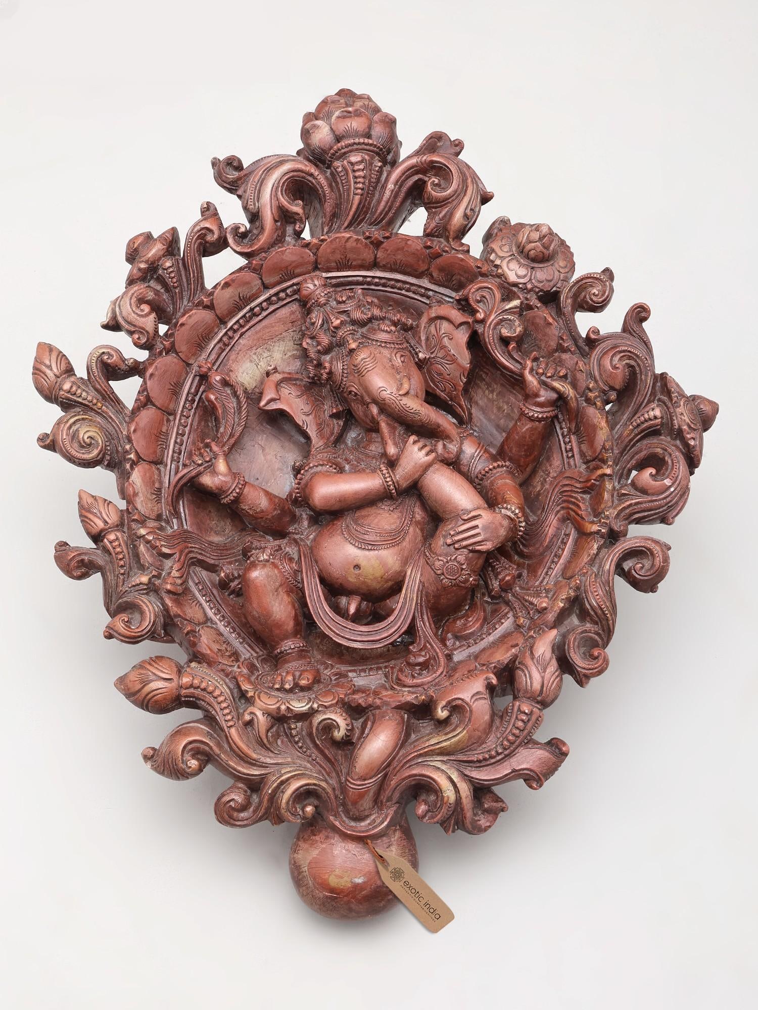 13" Hand-Carved Bal Ganesha with Four Armed | Marble Sculpture | Made in India: Description: 13" Hand-Carved Bal Ganesha with Four Armed | Marble Sculpture | Made in India