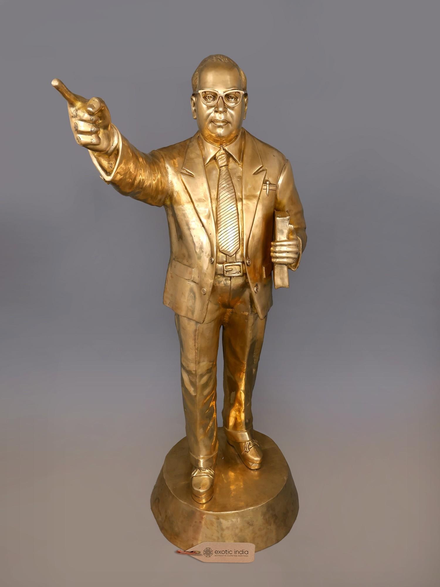 78" Huge Baba Saheb Dr. Bhimrao Ambedkar - The Father of The Indian Constitution | Brass Statue: Description: 78" Huge Baba Saheb Dr. Bhimrao Ambedkar - The Father of The Indian Constitution | Brass Statue