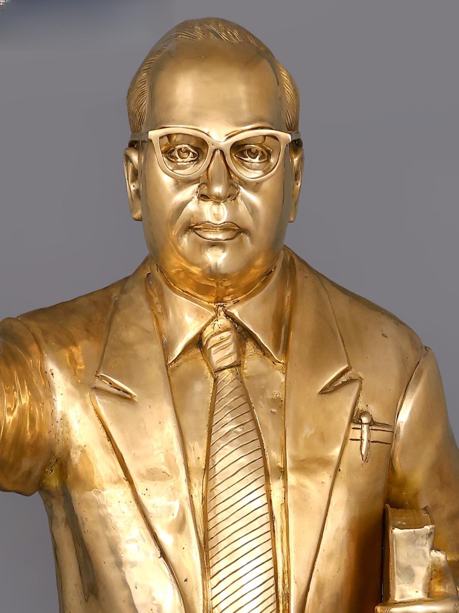 78" Huge Baba Saheb Dr. Bhimrao Ambedkar - The Father of The Indian Constitution | Brass Statue - 2