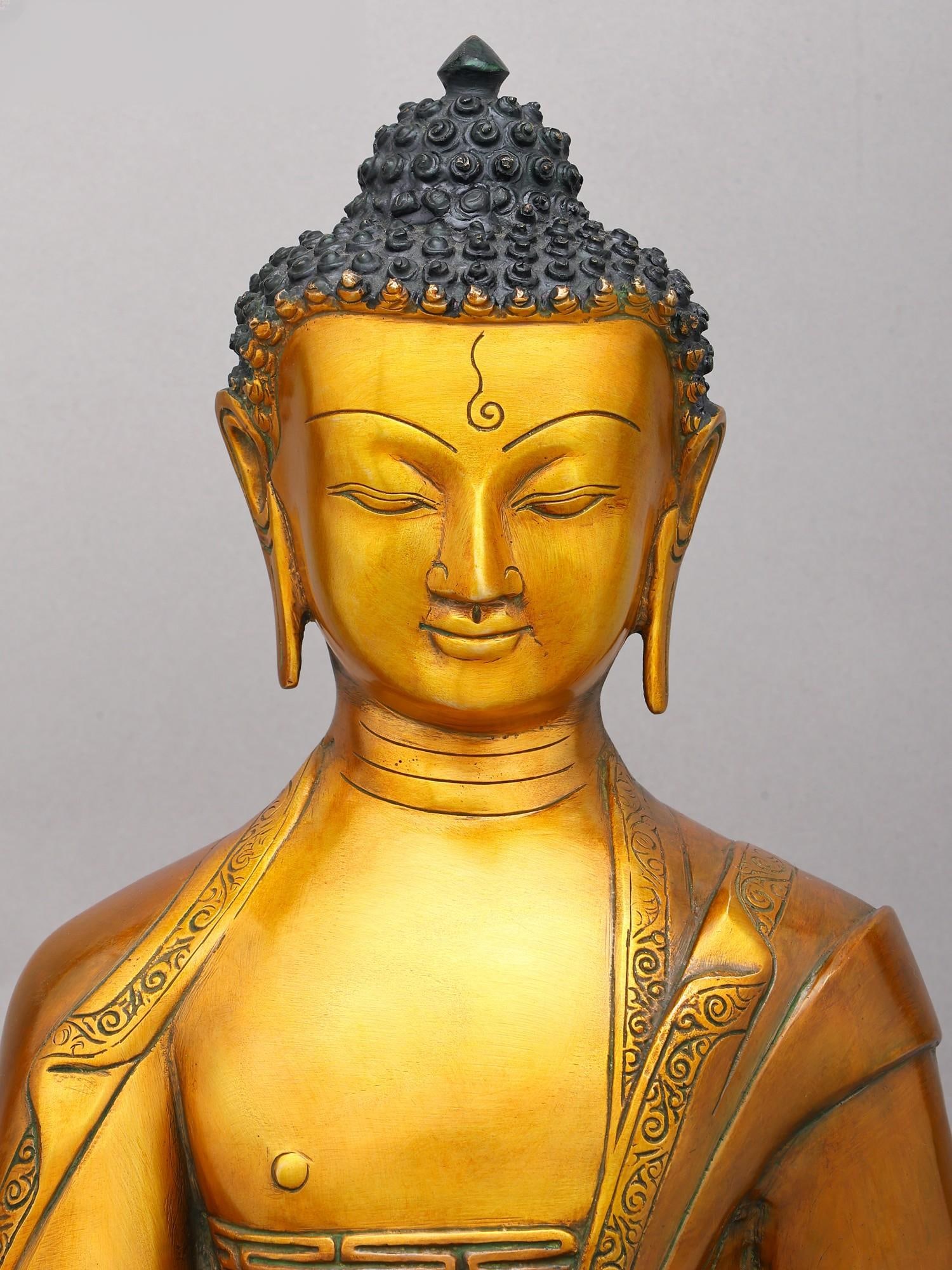 21" Brass Medicine Buddha | Brass Statue - 2