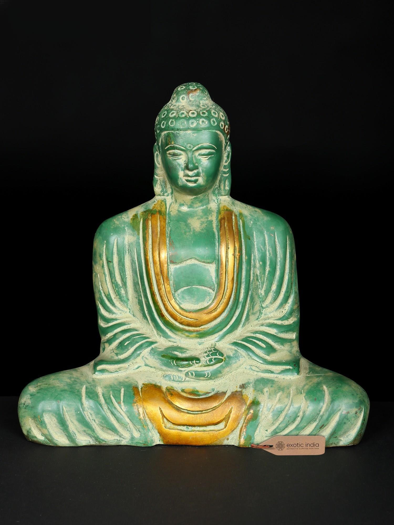 8" Sitting Buddha | Brass Statue (1 of 2)