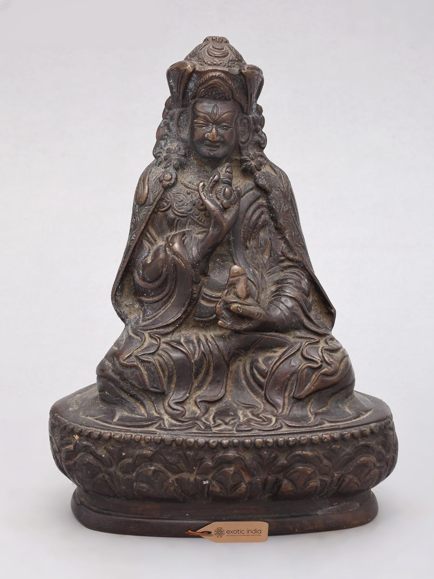 7" Guru Padmasambhava (Tibetan Buddhist Deity) | Brass Statue (1 of 2)