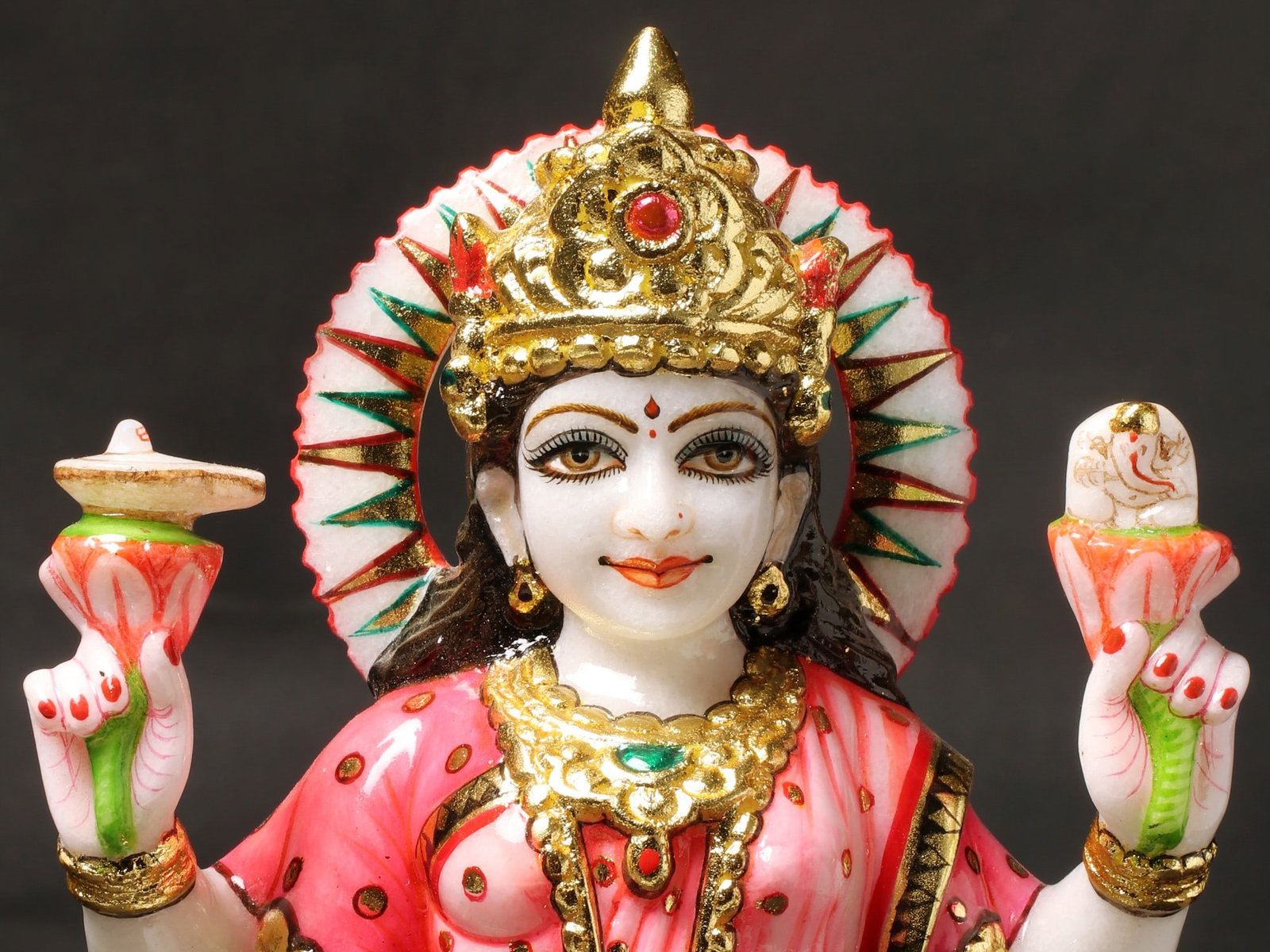 The Beauteous Devi Parvati, Tiger-skin Over Her Saree - 2