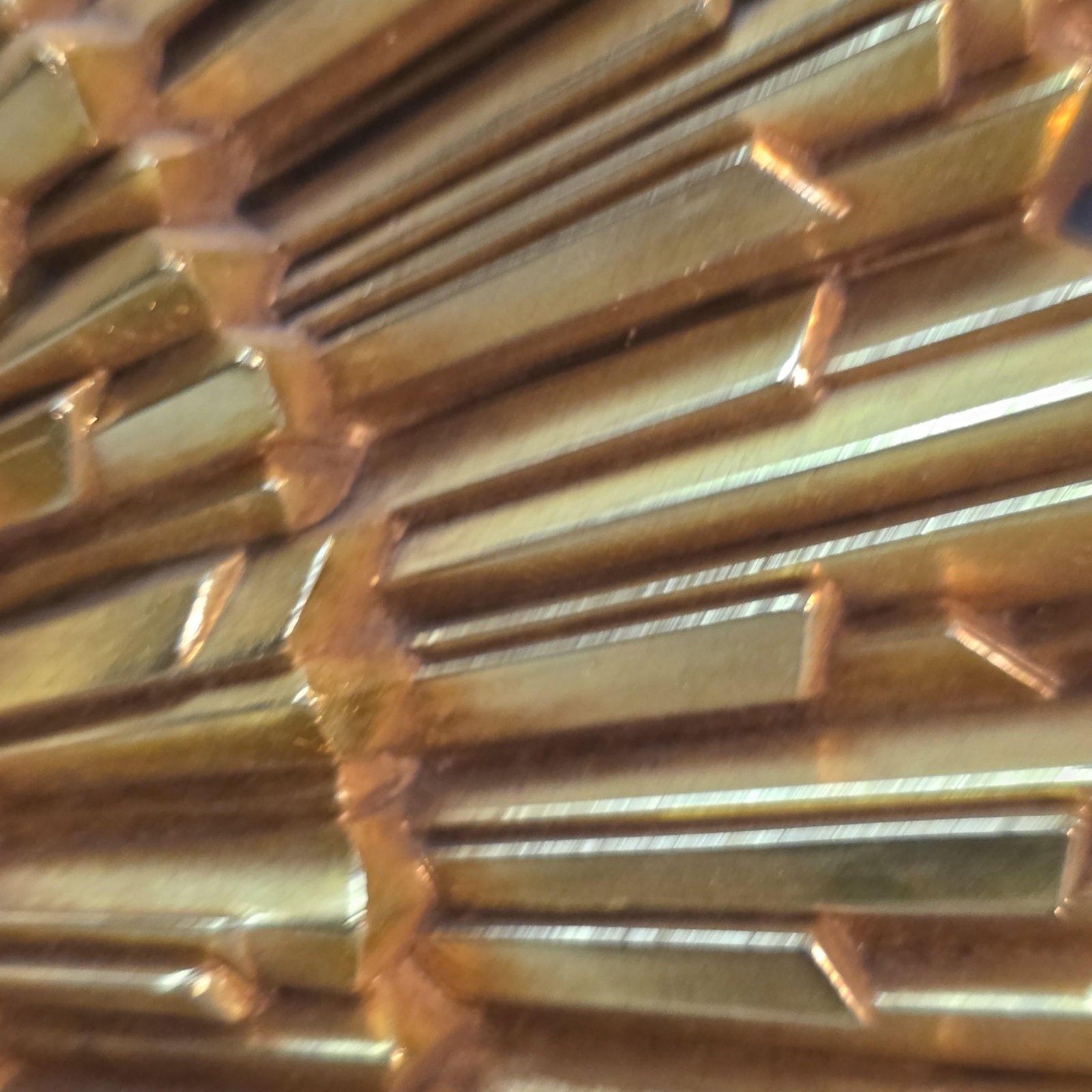 1969 Syroco Large Starburst Wall Clock Gold Gilt, Mid Century Modern Sunburst Statement Decor - 8