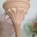 Pair Small Clay Wall Sconce Shelves Mini Organic Modern Niches 1980s Artisan Decor - 4