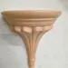 Pair Small Clay Wall Sconce Shelves Mini Organic Modern Niches 1980s Artisan Decor - 5