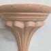 Pair Small Clay Wall Sconce Shelves Mini Organic Modern Niches 1980s Artisan Decor - 8