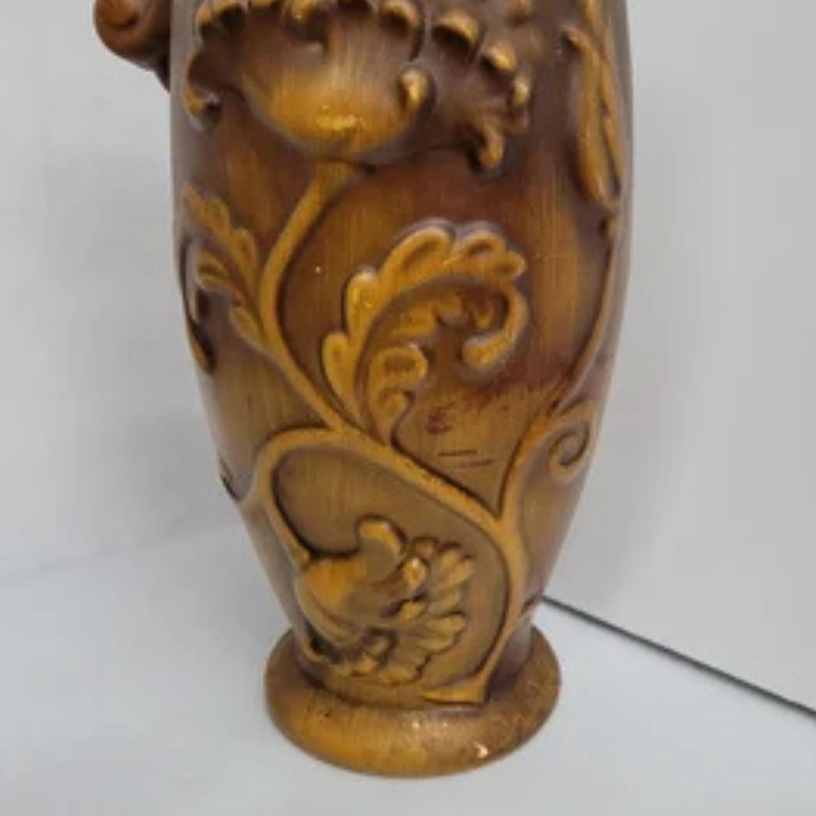 Set of 3 Royal Haeger Ewer Vases, Gold Ceramic Pottery Pitcher Set, Mid Century Old World Mantel - 10