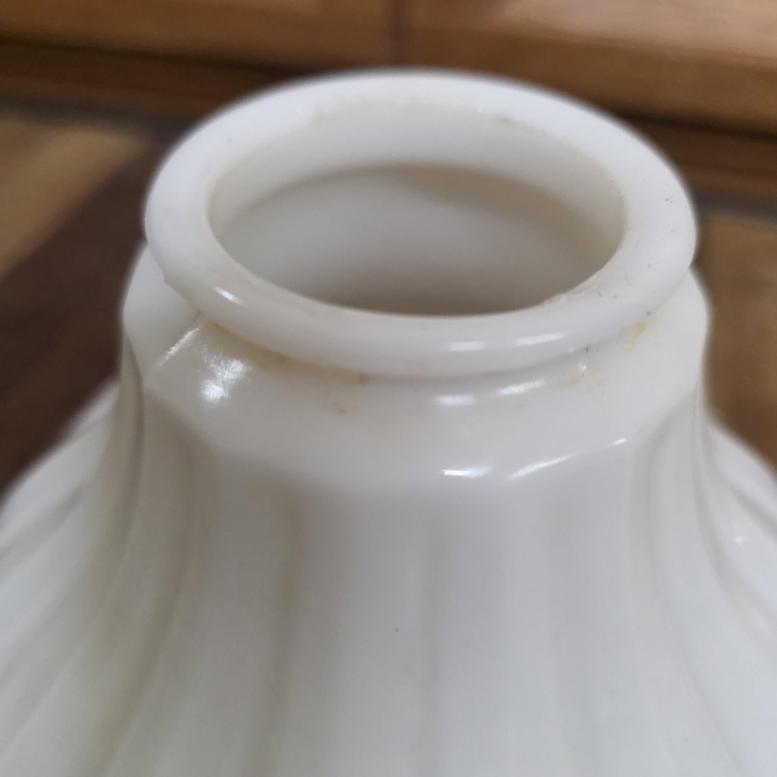 Vintage Brass Pendant Light Milk Glass Globe Rewired, Old House Kitchen Fixture, New Wiring - 13