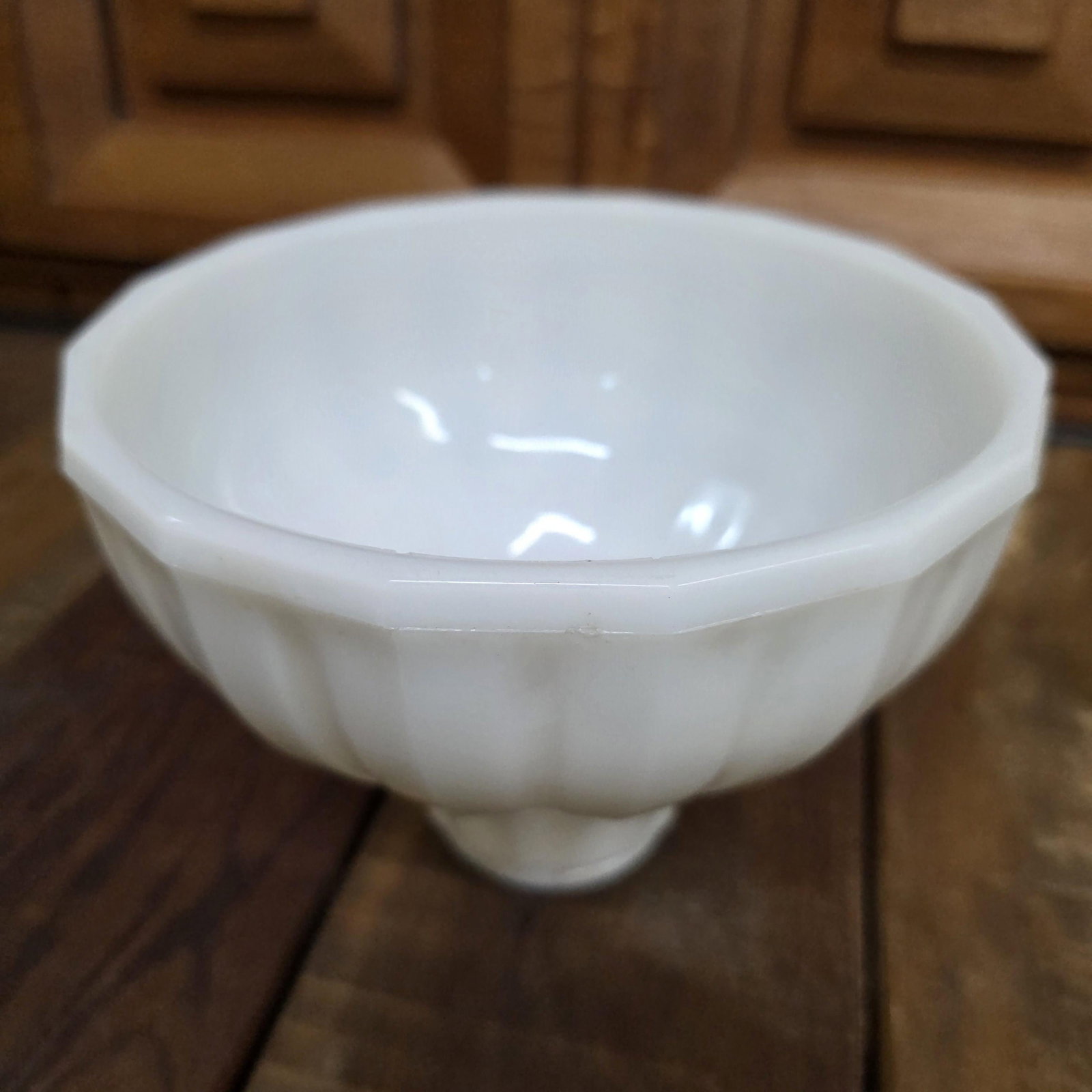 Vintage Brass Pendant Light Milk Glass Globe Rewired, Old House Kitchen Fixture, New Wiring - 14