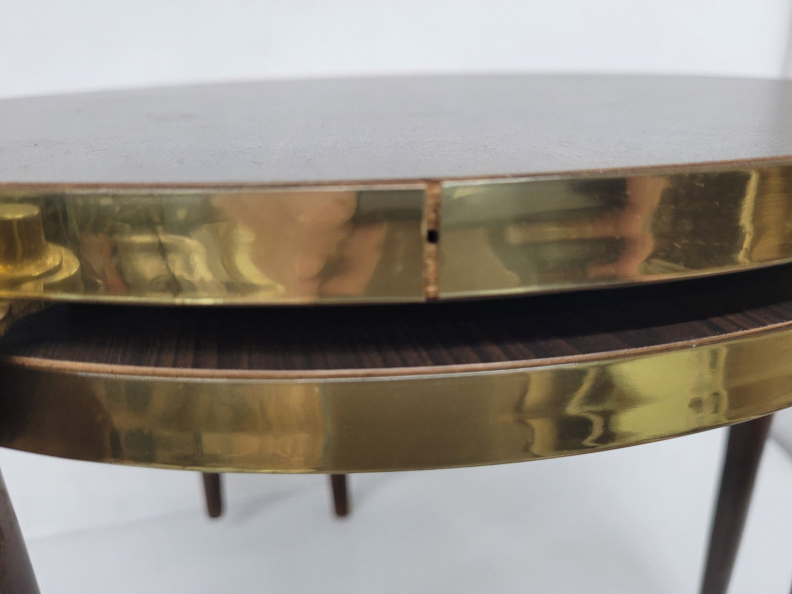 Mid Century Modern Round Tables Tripod Wood Legs Small Apartment Size Stackable Plant Stands - 8