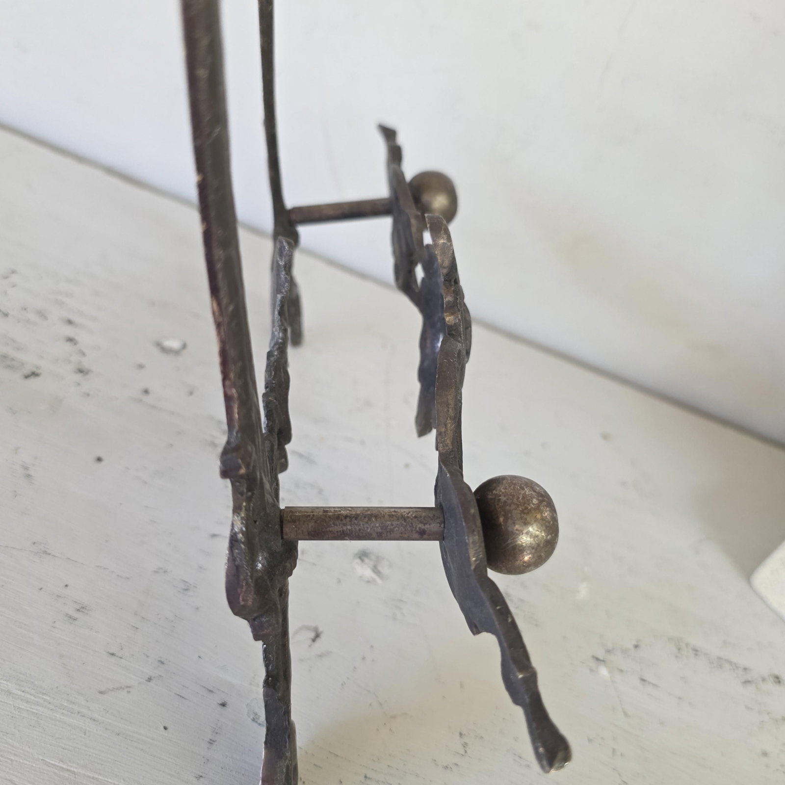 1940s Silver Easel Display Art Picture Holder for Ornate Rococo Revival Shelf Styling - 10