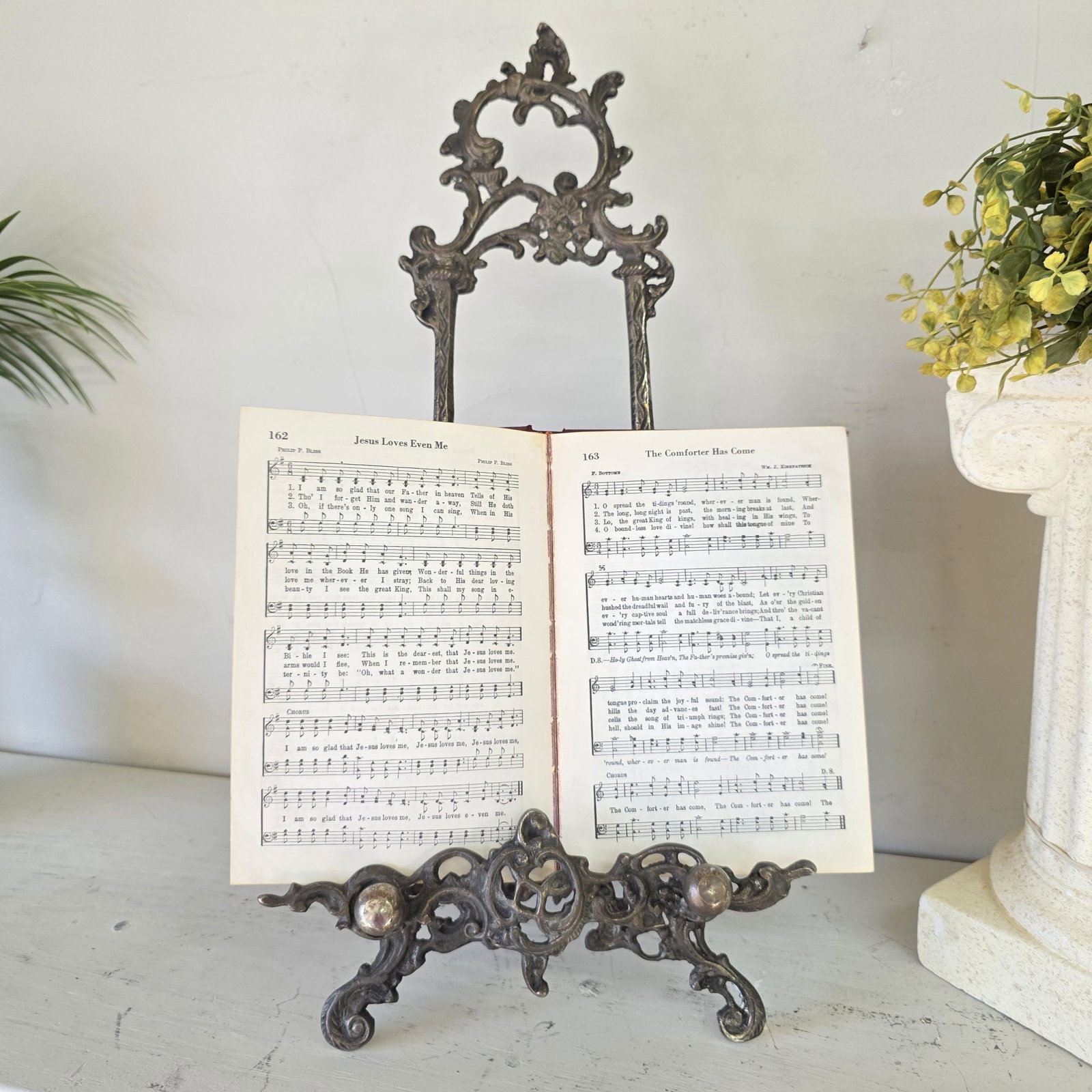 1940s Silver Easel Display Art Picture Holder for Ornate Rococo Revival Shelf Styling - 5