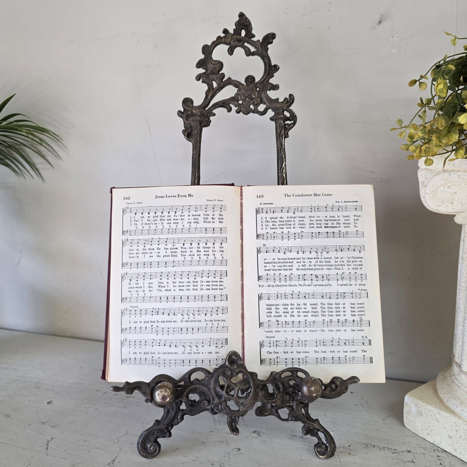 1940s Silver Easel Display Art Picture Holder for Ornate Rococo Revival Shelf Styling - 6