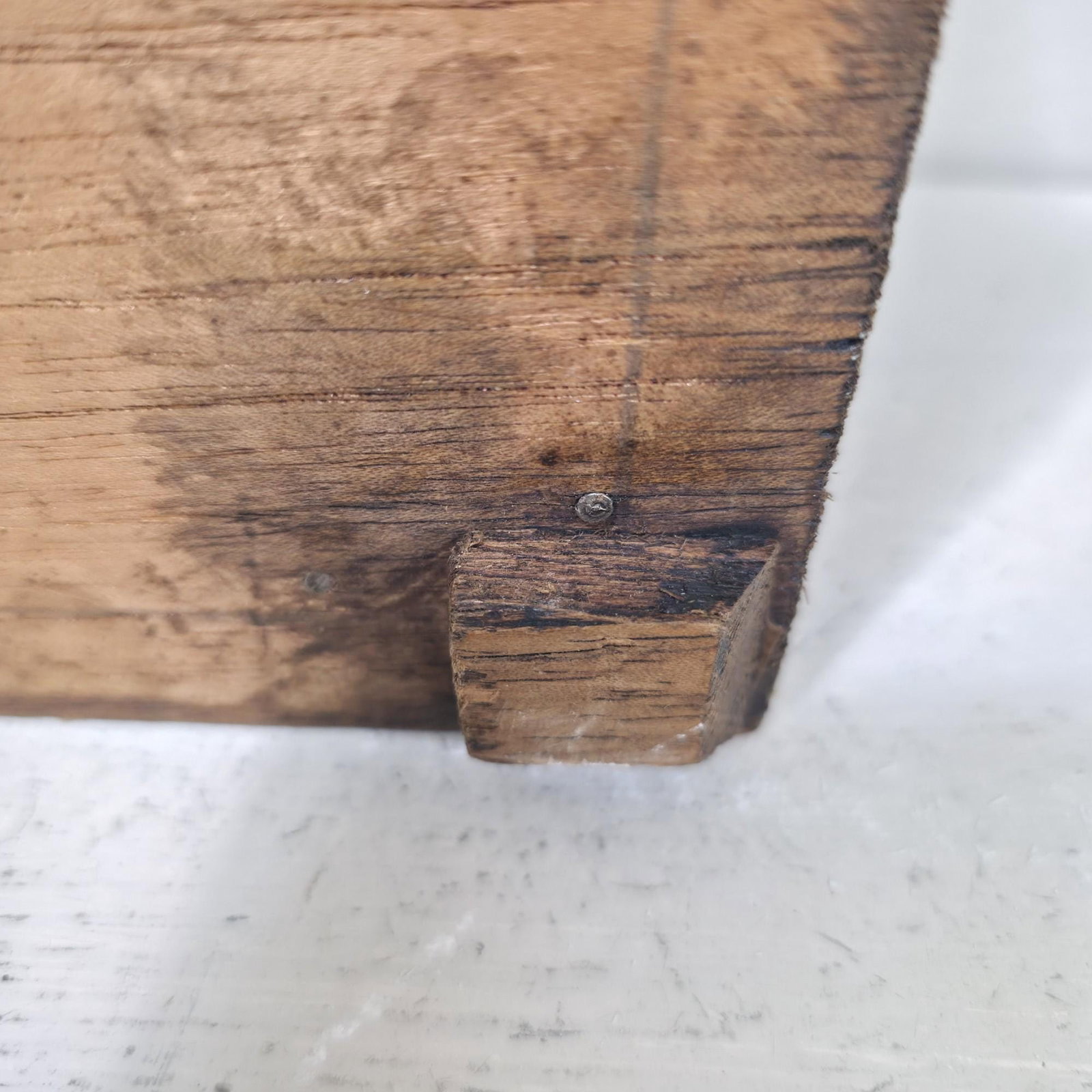 Carved Floral Wood Keepsake Box, Vintage Folk Art Trinket Chest - 10