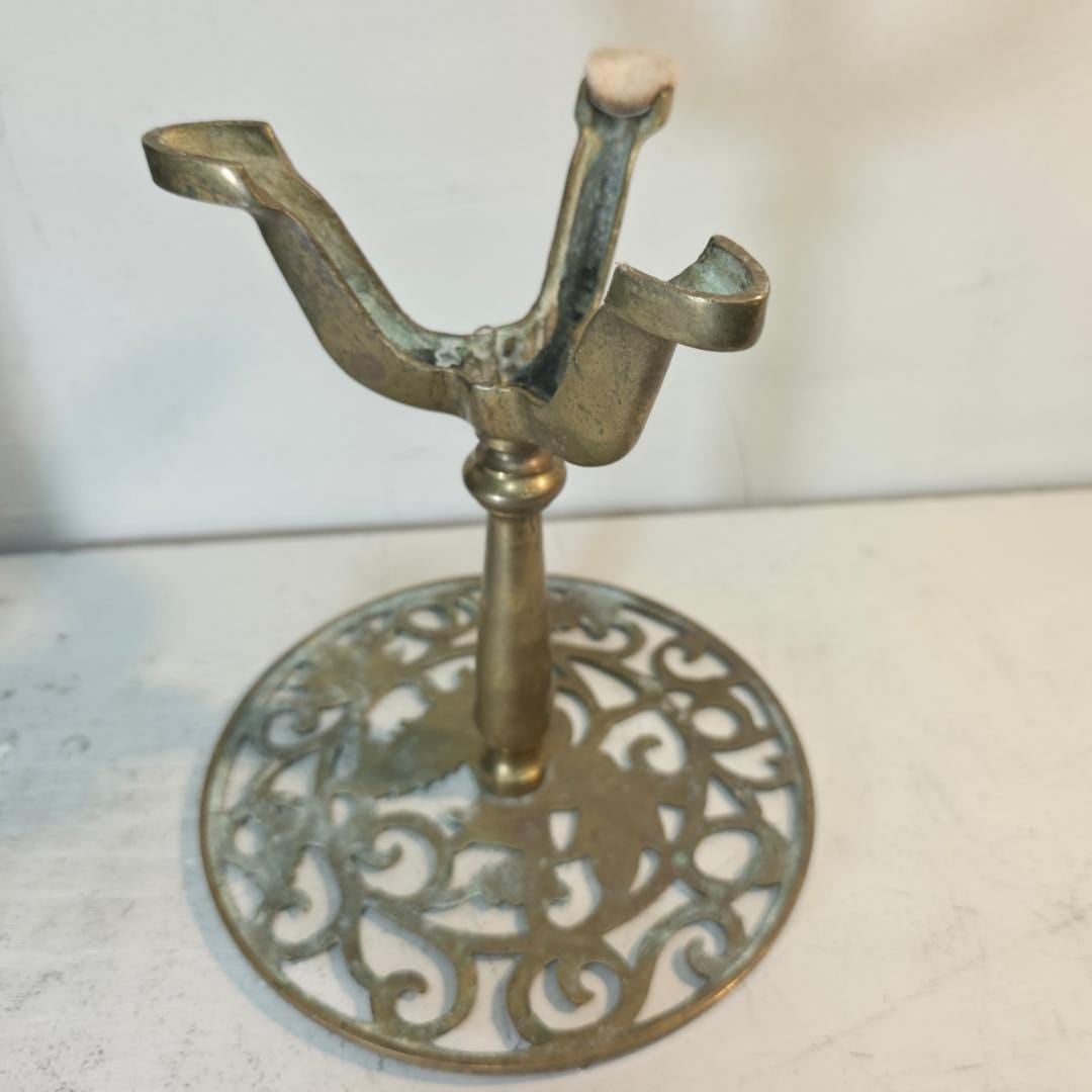Vintage Brass Riser Plant Holder Squirrel Motif Stand, Store Display English Cottage Victorian Style - 14