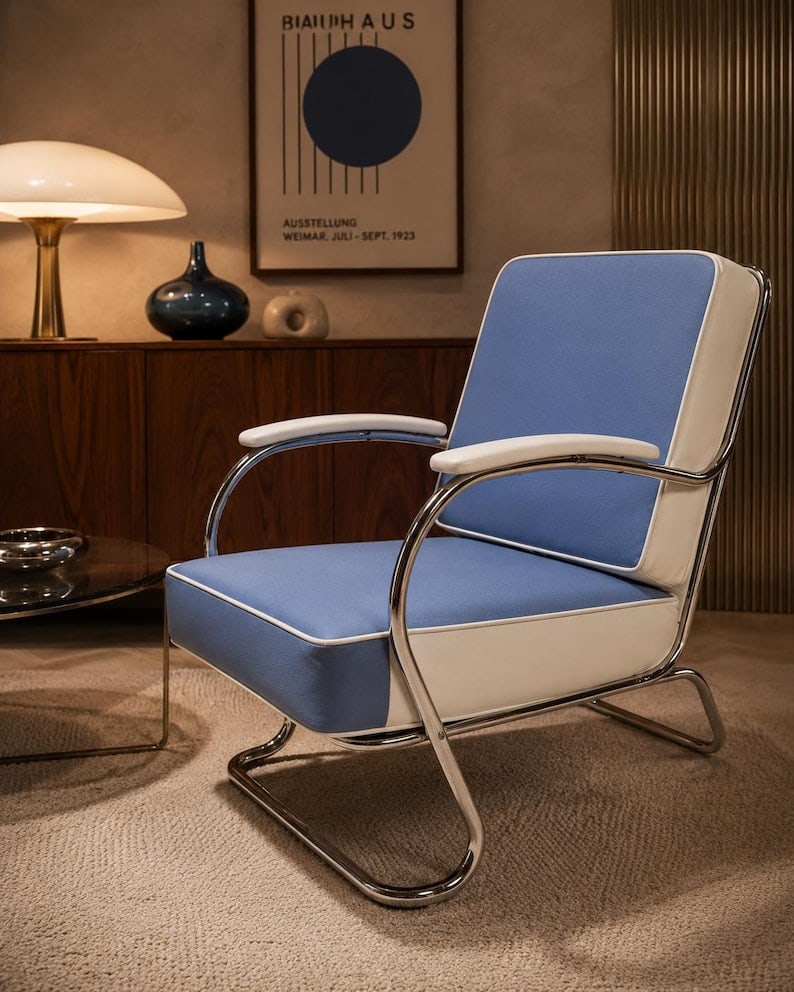 Art Deco Mucke-Melder Side Chair Newly Reupholstered (1 of 8)