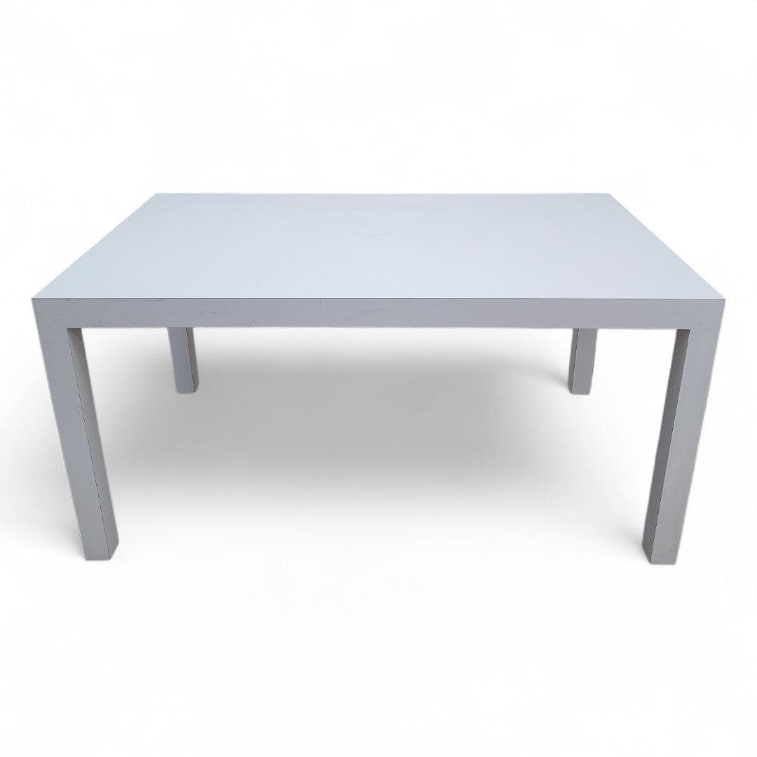 MCM Milo Baughman Style White Laminate Parsons Dining Table with Bar Table - Set of 2 - 4