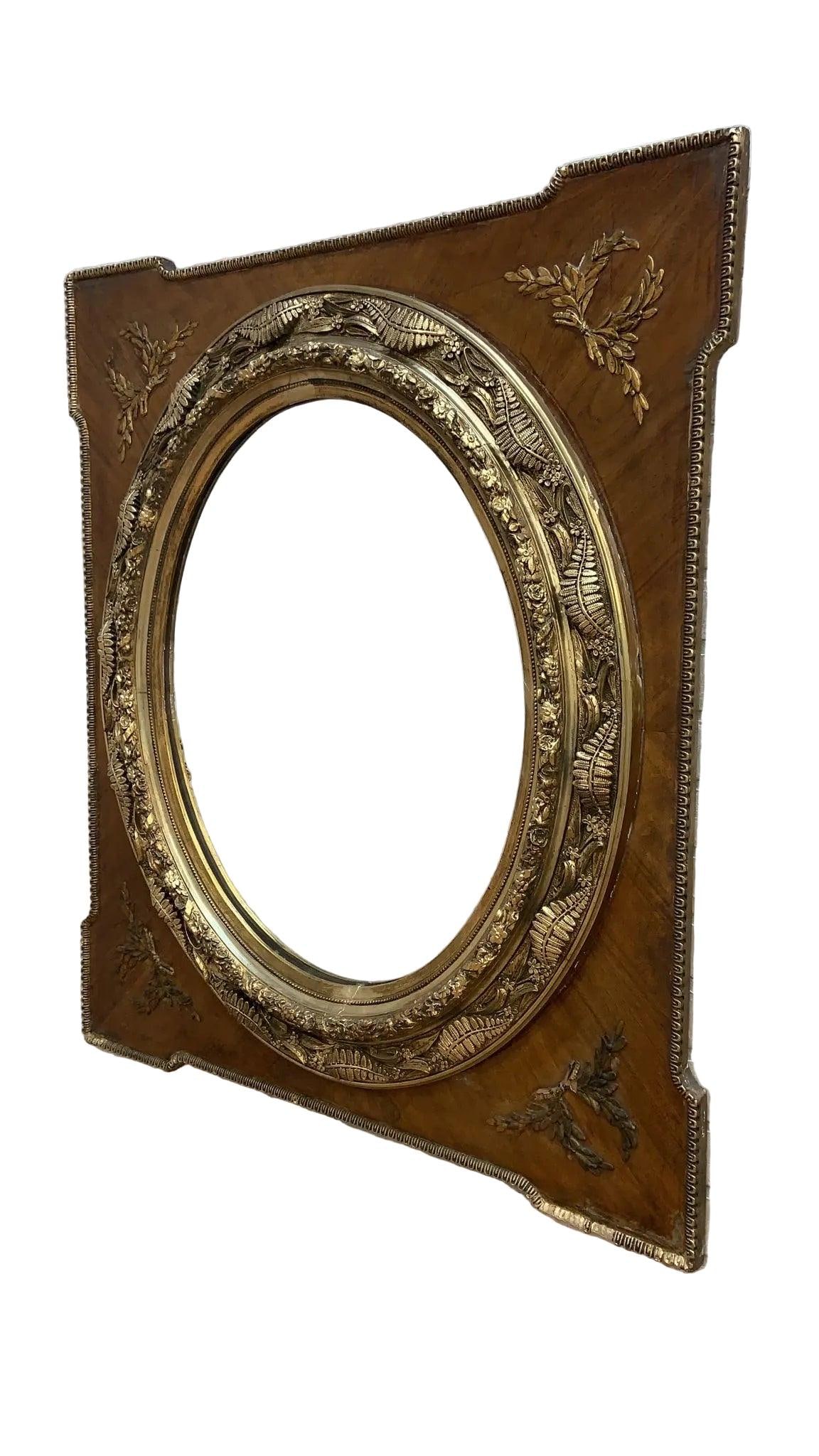 Antique French Napoleon III Style Wall Mirror - 6