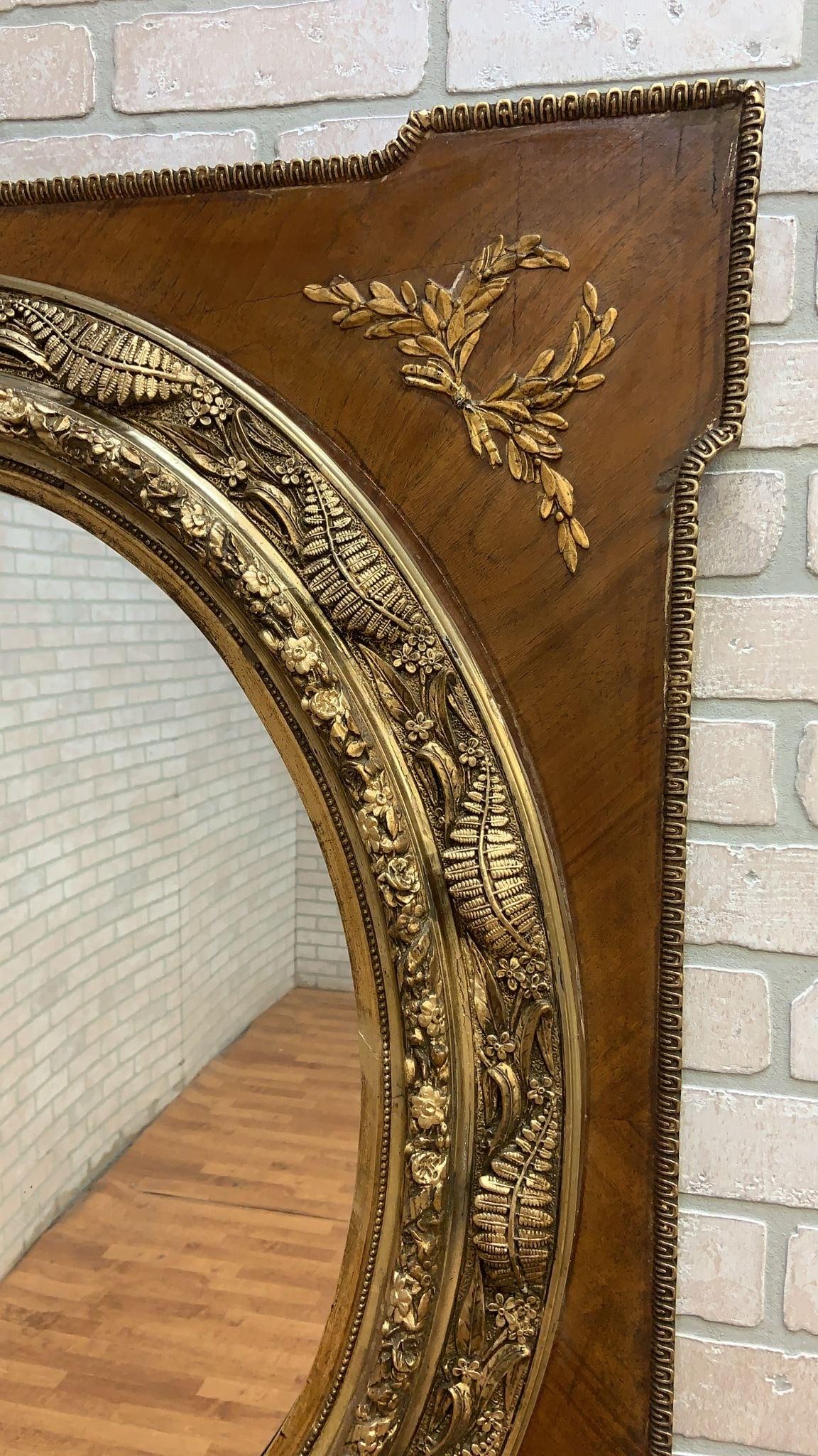 Antique French Napoleon III Style Wall Mirror - 8