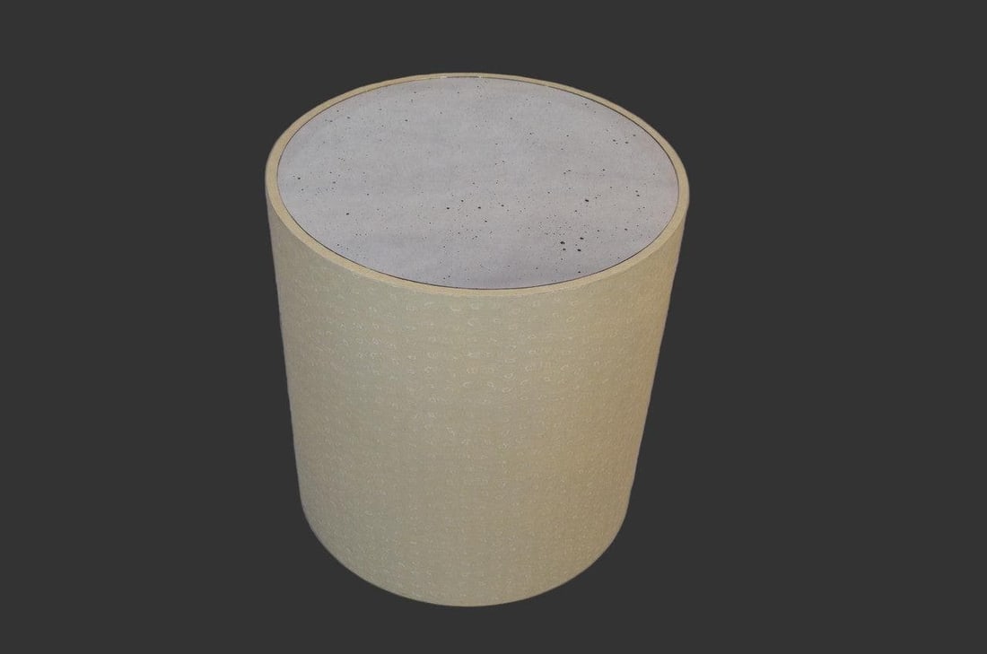 Jordan Side Table in Cream Faux Turtle by Made Goods - 3