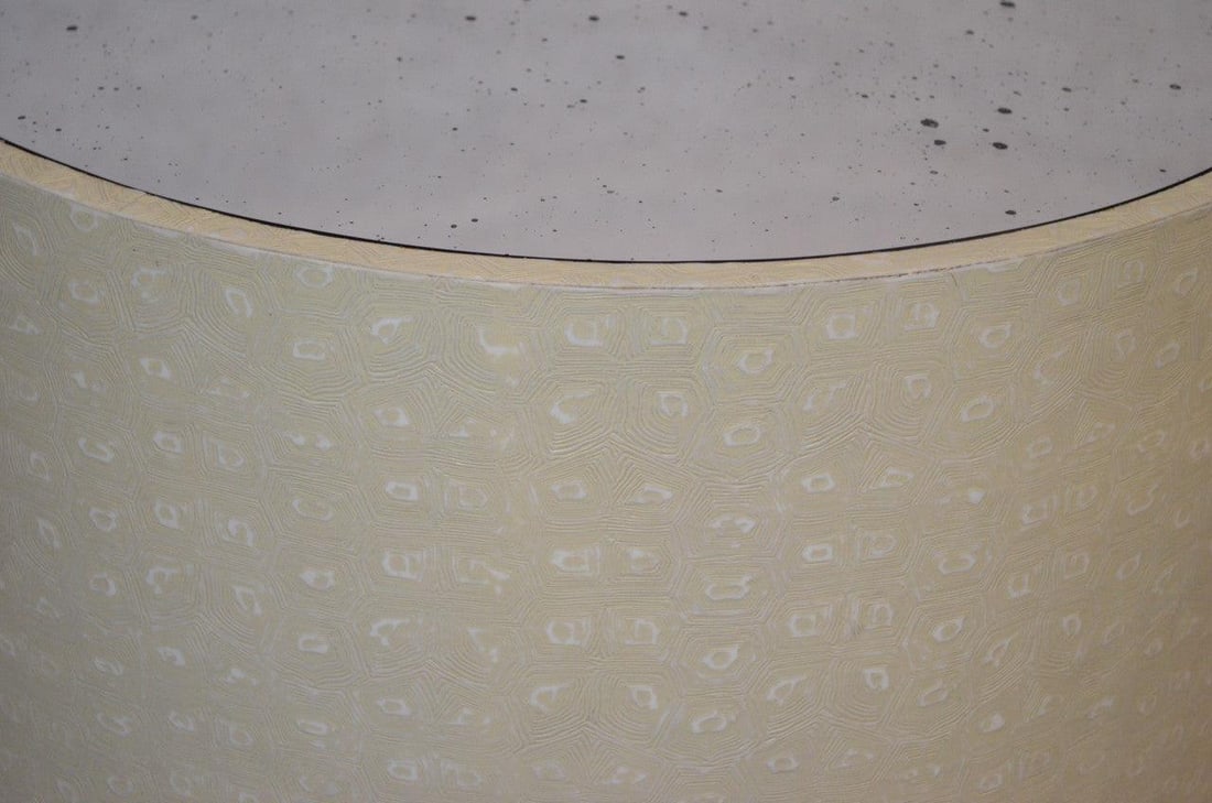 Jordan Side Table in Cream Faux Turtle by Made Goods - 6