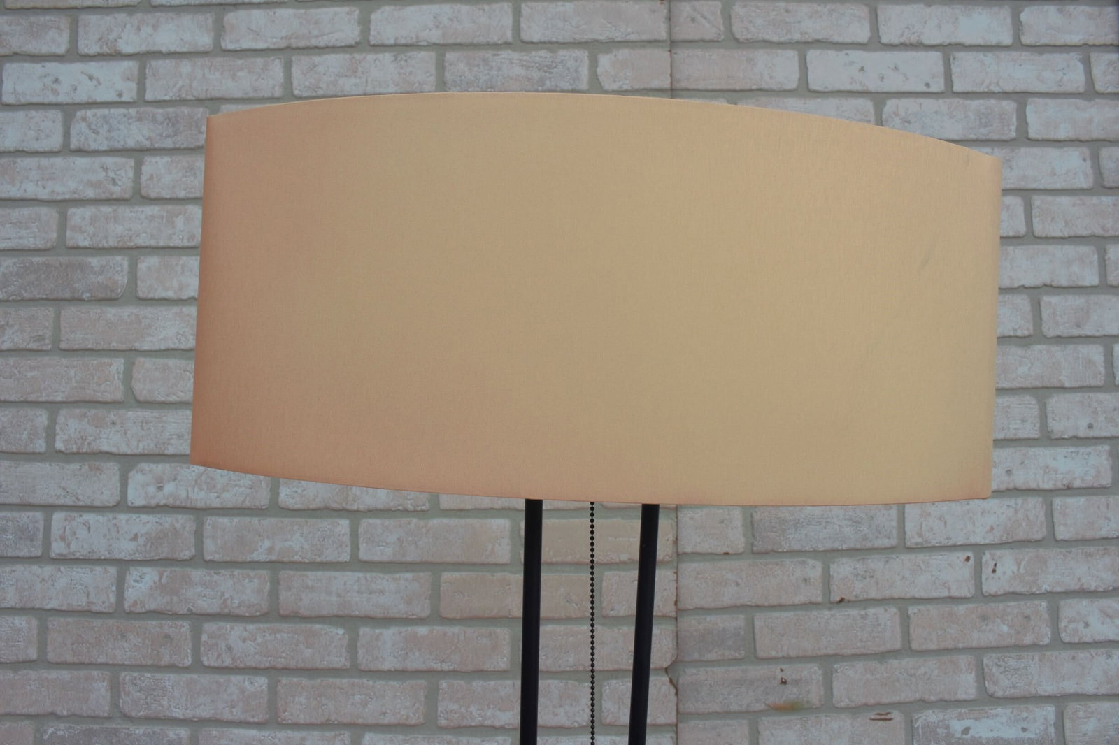 Mid Century Modern Black Iron Floor Lamp with Shade - 6