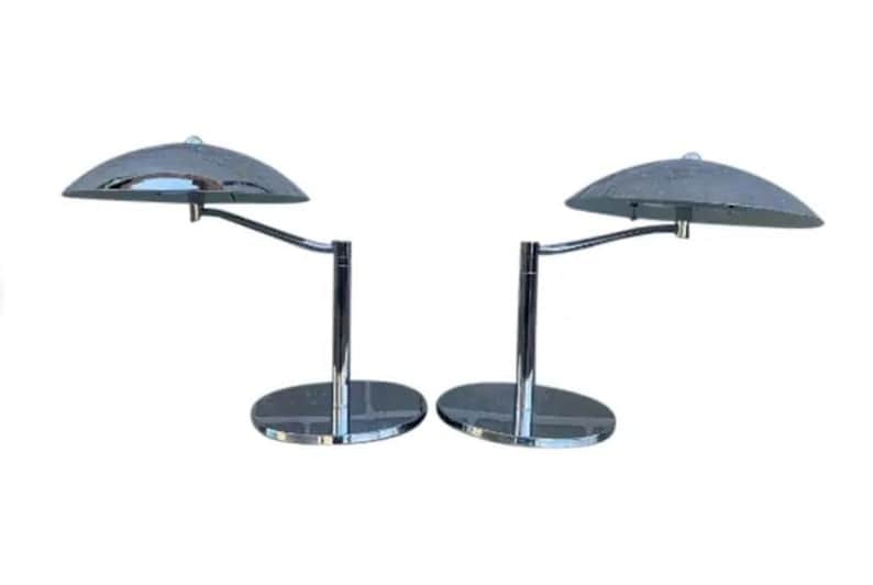 MCM Flying Saucer Table Lamps - Pair (1 of 6)
