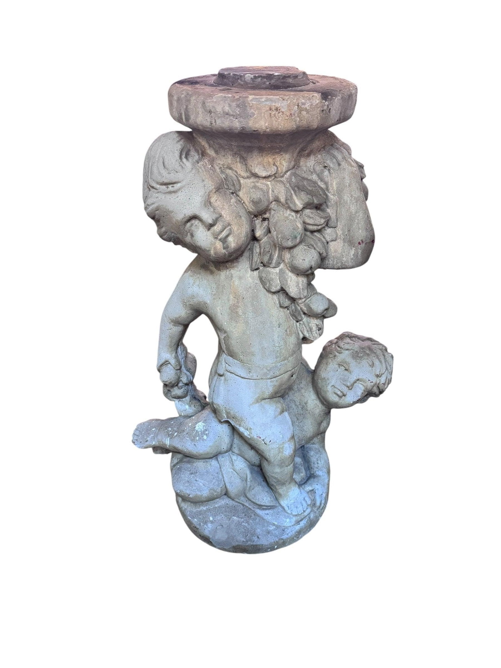 Vintage Neoclassical Style Cherub/Putti Garden Sculpture - 2