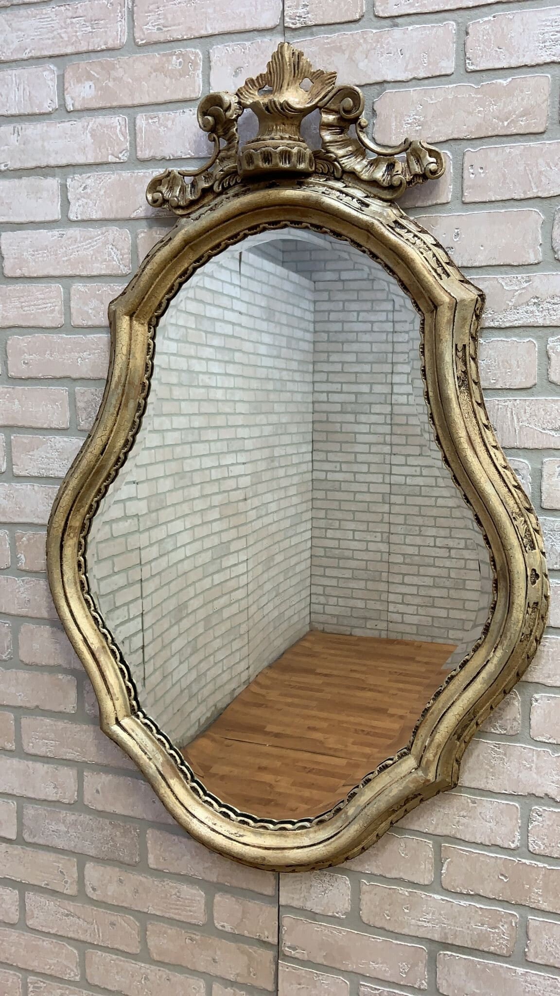 Vintage William Switzer Ornate French Wall Mirror - 2