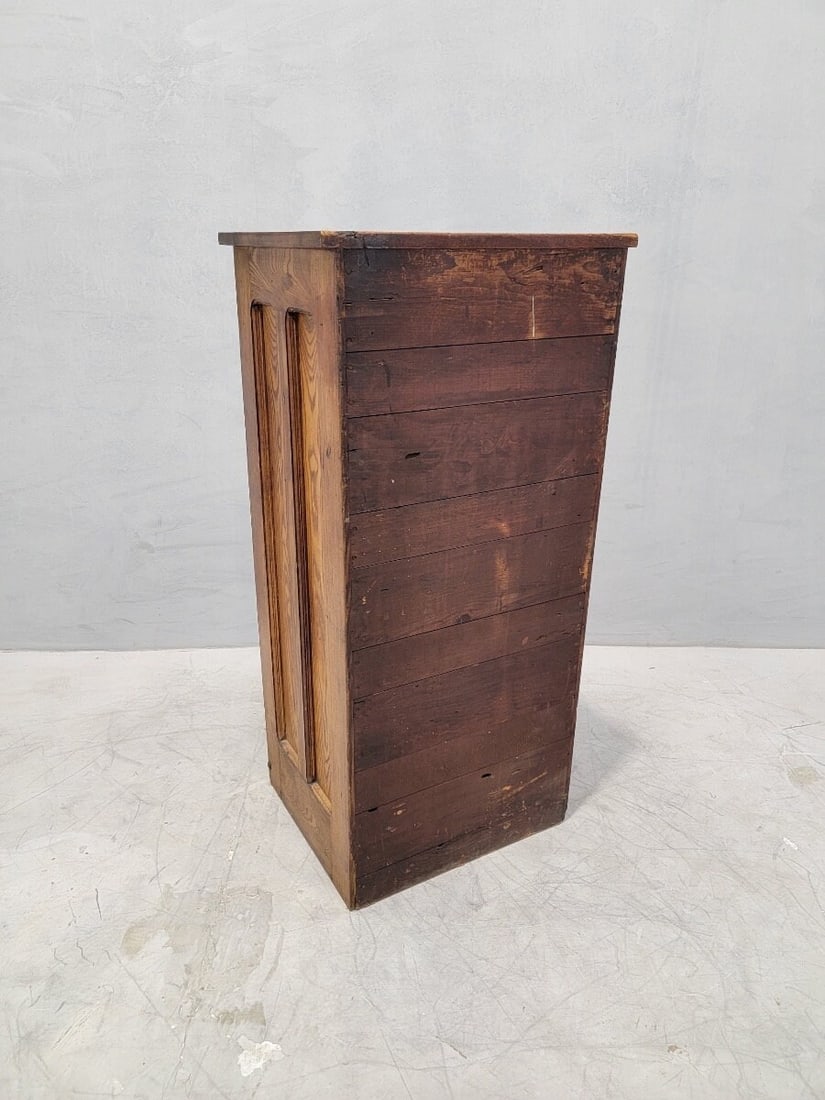 Antique Oak 16 Drawer Typesetter's Letterhead Filer - 7