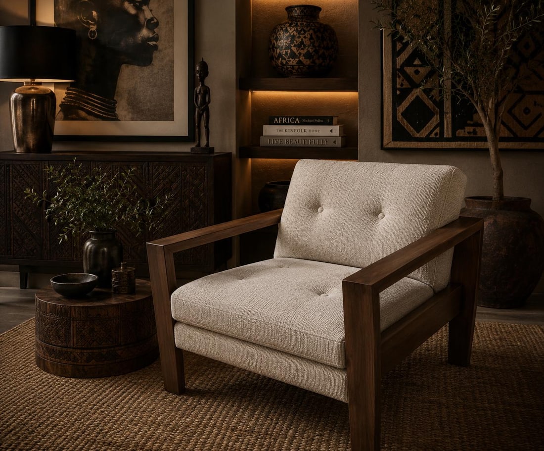 Vintage W.H. Gunlocke Chair Company Chair Newly Reupholstered - 2