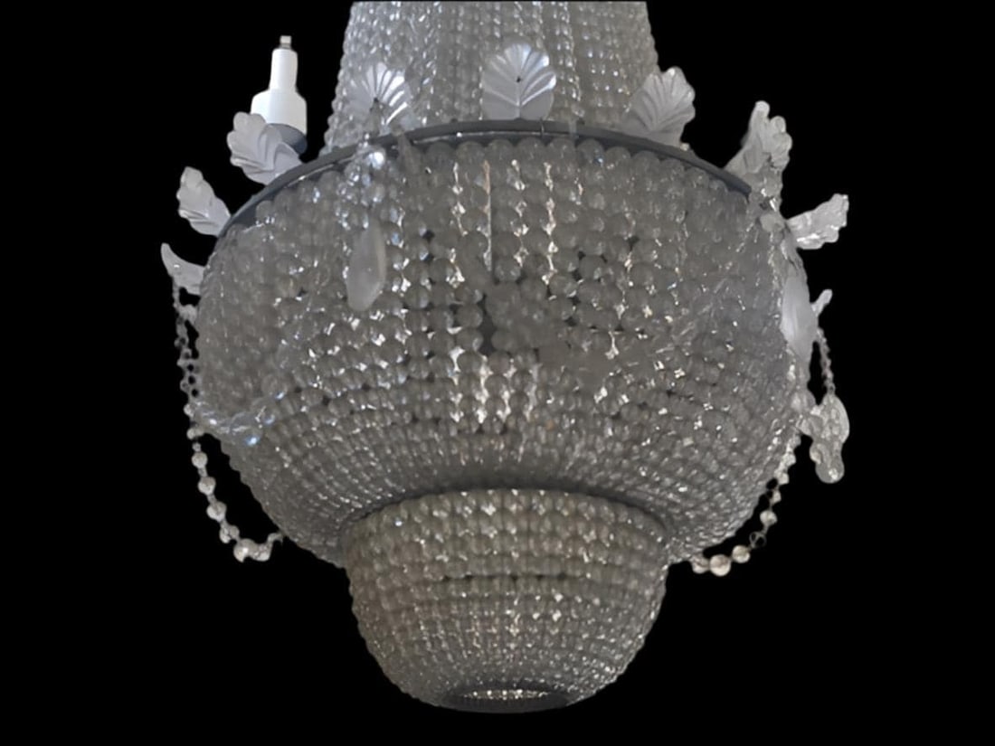 Antique French Baccarat Style Chandelier - 4